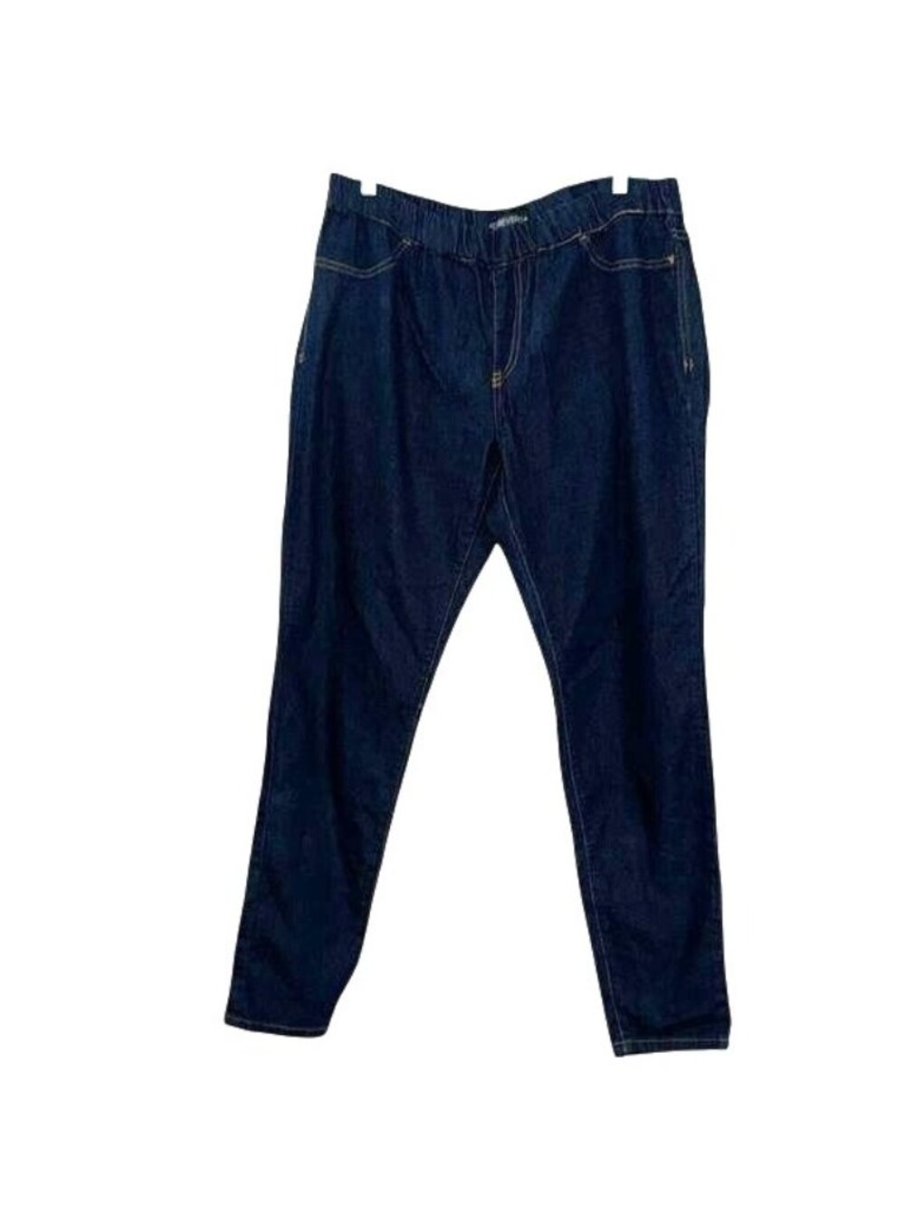 Forever 21+ Womens Plus Size 18 Denim Jeans Dark Wash Elastic Waistband